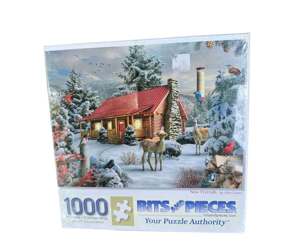 BITS & PIECES NEW FRIENDS WINTER 1000 PIECE PUZZLE  SIZE 20
